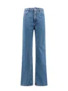Burberry High-waist Straight-leg Jeans In Blue