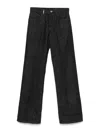 Burberry Mid-rise Wide-leg Jeans In Dark Wash