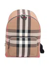 Burberry Jeff Check Backpack In Multi