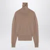 Burberry Beige Turtleneck Sweater In Brown