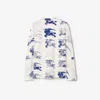 Burberry Cotton Logo T-shirt In Rain