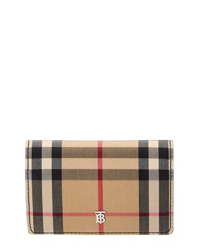 Burberry Jessie Vintage Check & Leather Card Case On Chain (authentic Pre-  Owned)