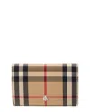 Burberry Jessie Vintage Check & Leather Card Case On Chain (authentic Pre-  Owned)