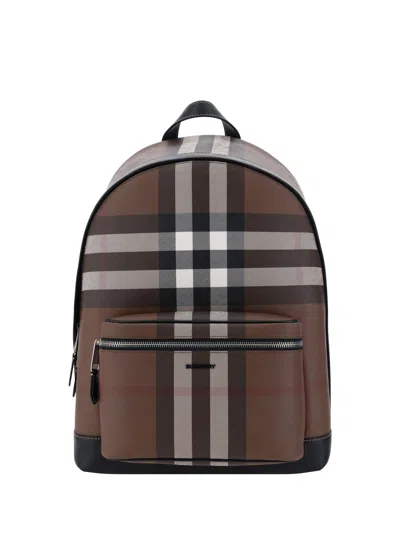 Burberry Jett Backpack In Dark Birch Brown