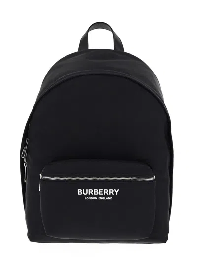 Burberry Logo-print Zip-around Backpack In Black