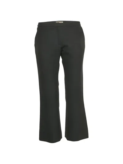 Pre-owned Burberry Jetted-pocket Trousers In Black