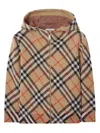 Burberry Childrens Check Wool Zip Hoodie