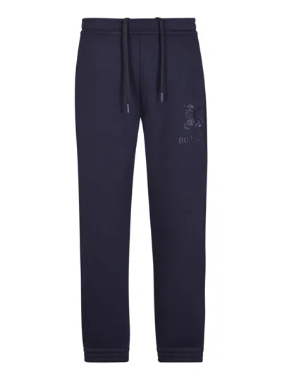 Burberry Jogger Trousers In Blue