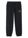 Burberry Cotton Joggers With Back Pocket And Elastic Waistband