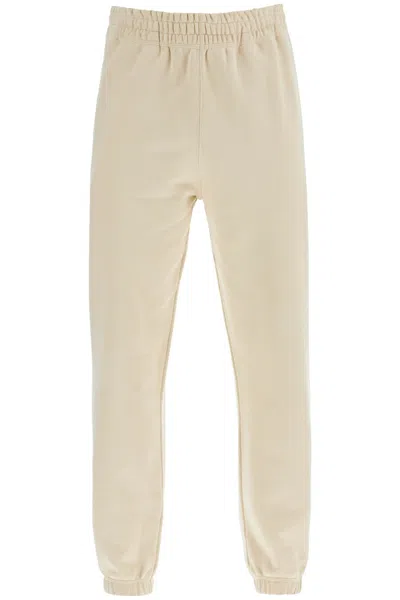 Burberry Joggers With Patch Logo In Brown