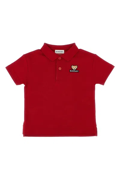 Burberry 'johane Bear' Polo Shirt In Red