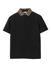 Burberry Polo Piquet In Black