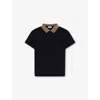 Burberry Polo Piquet In Black