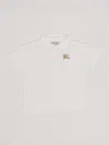 Burberry Johane Polo Polo In Bianco