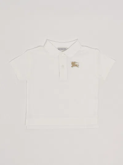 Burberry Babies' Johane Polo Polo In Bianco