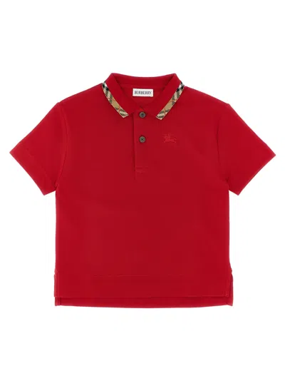 Burberry Johane Polo Shirt In Red