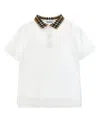 Burberry Kid Boy Polo Shirts In White