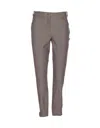 Burberry Johdpur Pants Stretch Cotton With Herringbone Pattern In Brown