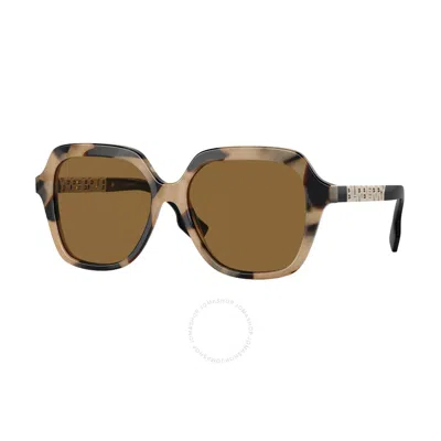 Burberry Joni Bronze Square Ladies Sunglasses Be4389 350173 55 In Brown