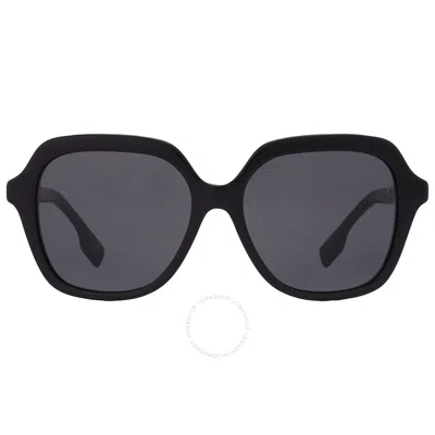 Burberry Joni Dark Grey Square Ladies Sunglasses Be4389 300187 55 In Black