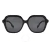 Burberry Womens Black Be4389 Joni Square-frame Acetate Sunglasses In Black / Dark / Grey
