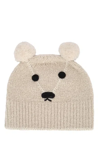 Burberry Jr N7 Bear Knit Set In Neutral