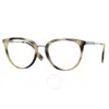 Burberry Julia Demo Oval Ladies Eyeglasses Be2331f 3501 54
