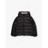 Burberry Black Juno Padded Shell Coat 3-14 In Black