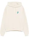 Burberry B Shield Logo-print Hoodie In Sand