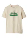 Burberry Soft Cotton T-shirt With Vibrant Floral Graphic In Black