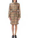 Burberry Check Cotton Shirt Dress
