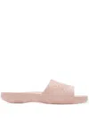 Burberry Dive Embossed Check Pool Slide Sandal In Rosa