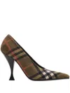 Burberry Karierte Pumps Mit Spitzer Kappe In Multi
