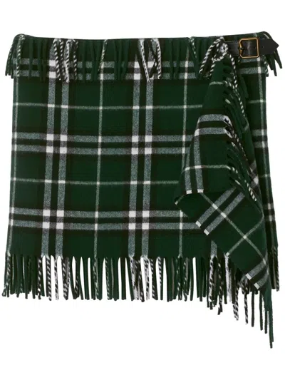 BURBERRY CHECKED MINI SKIRT