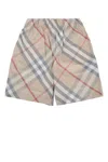 Burberry Check-print Deck Shorts In Palestoneipcheck