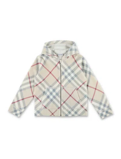Burberry Kids' Kb5 Ashmore Hoody In Pale Stone
