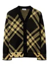 Burberry Kb5 Baile Chk Cardi In Yellow Ip Check