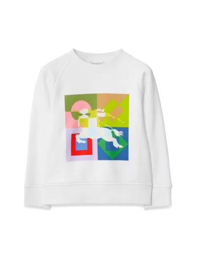 Burberry Mini Jimmie Sweatshirt For Kids In White