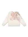 Burberry Logo-print Crew-neck Sweatshirt In Calico