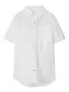 Burberry Classic-collar Button-up Shirt In White