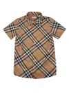 Burberry Shirt  Kids Color Beige In Sandipcheck