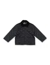 Burberry Boys Black Kids Indy Corduroy-collar Quilted 4-14 Years In Black