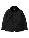 Burberry Quilted Barn Jacket In Black