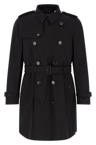 Burberry Kensington Trench Coat In Black