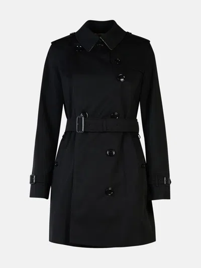 Burberry 'kensington' Black Polyester Trench Coat