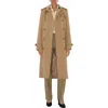 Burberry Kensington Cashmere Trench Coat In Brown