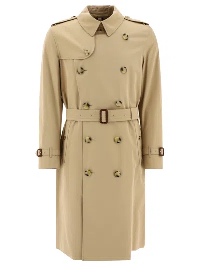 Burberry Kensington Coats Beige