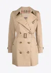Burberry Women's Short Kensington Heritage Trench Coat In Beige