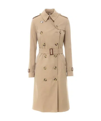 BURBERRY BURBERRY KENSINGTON HERITAGE DOUBLE BREATED BELTED TRENCH COAT