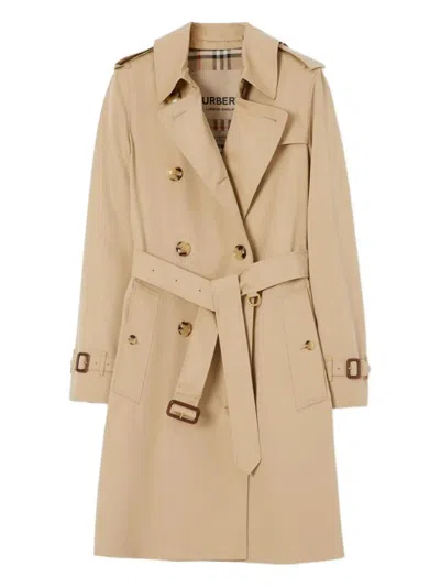 Burberry Kensington Heritage Trench Coat In Neutral